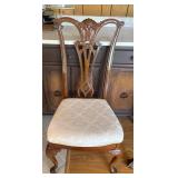 Wooden Dining Chair with Upholstery