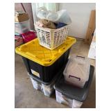 Fabric Lot in Plastic Bins