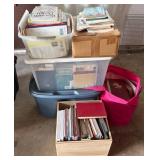 Book Lot With Storage Totes