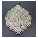 Towle Sterling Christmas Floral Medallion