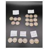 (20) Mixed Date Buffalo Nickels