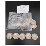 (16) 1930 Buffalo Nickels