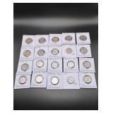 (20) Assorted Jefferson Nickels