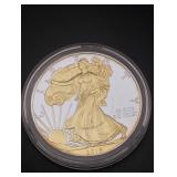 2015 American Silver Eagle with Golden Lady