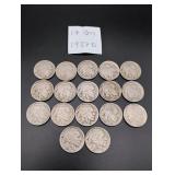 (17) 1937 D Buffalo Nickels