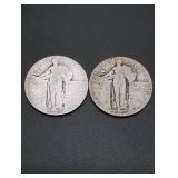 1926 & 1926-S Standing Liberty Silver Quarters