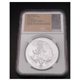 NGC PF70 Ultra Cameo 2024 S. Africa S5R Elephant