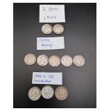 (10) Mercury Silver Dimes