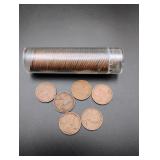 Roll of 50, 1925 Lincoln Wheat Pennies