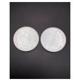 (2) 2015 Canada 1/2 oz. Silver $2