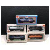 5 Bachmann and Model Power Train Cars