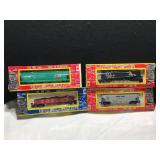 4 New AHM HO Train Cars