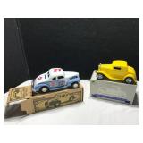 Two 1:25 Scale Die-Cast Hotrods