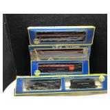 4 AHM HO Scale Train Cars