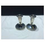 Weighted Sterling Silver Candlesticks