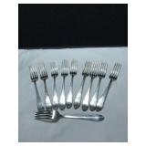 10 Sterling Silver Dinner Forks