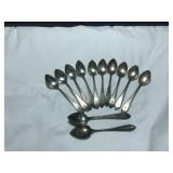 12 Sterling Silver Spoons