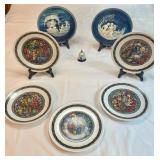 2 Decorative Plate Sets & Bell