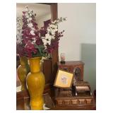 Wood Jewelry Box and Vase Group