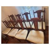 Set of 8 Vintage Dining Chairs