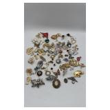 LargeVintage Lot of Brooches & Pins