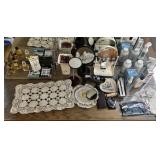Vanity Accessories, Mirrors, Crochet Linens etc