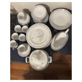 Vintage Floral China Dinnerware Set With+++