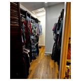 Large Walk-In Closet Clothing & Accessories Lot