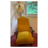 Upholstered Chair and Floor Lamp Set