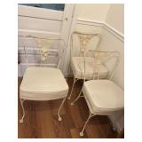 Mid-Century Wrought Iron Patio Dining Chairs