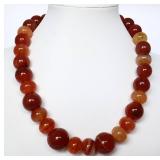 Natural Large Mixed Shape Carnelian Necklace