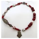 Unfinished Red Coral Necklace