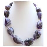 Artisan Amethyst & Chevron Amethyst Necklace