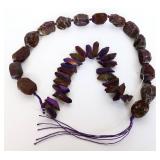 Aura Quartz Crystal &  Agate Druzy Strands