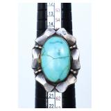 Sterling Turquoise Ring- 9g