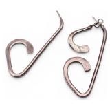 3pc Brass International "Love" Heart Pendants