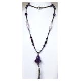 mRm Gallery Piece: Natural Amethyst & Hematite