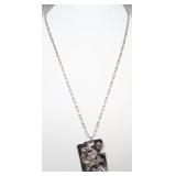 Sterling mRm Collage Pendant On Sterling Chain