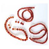 3 Strands: Frosted Natural Carnelian