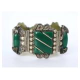 Vintage Art Deco Panel Link Bracelet