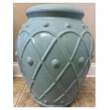 Green Ceramic Vase With Texture