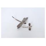 2 Karen Hill Tribe Fine Silver Dragonfly Pendants