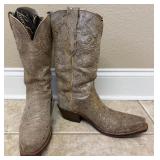 Lucchese Tan Goat Leather Boots Sz10D