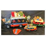 Mexican Style Hand-Painted Miniature Vehicles Set