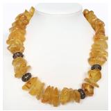 Large Nugget Amber/ Copal Statement Necklace