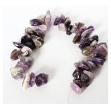 Natural Amethyst Freeform Loose Bead Strand