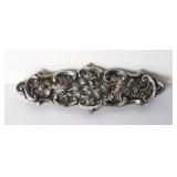 Antique Ornate Scottish Thistle Sterling Buckle