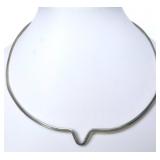 925 3mm Contoured Neck Wire Collar Necklace- 17g