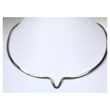 Classic Sterling Silver Collar Neckwire - 16g