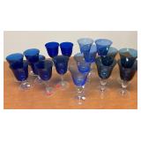 Blue Glass Goblets